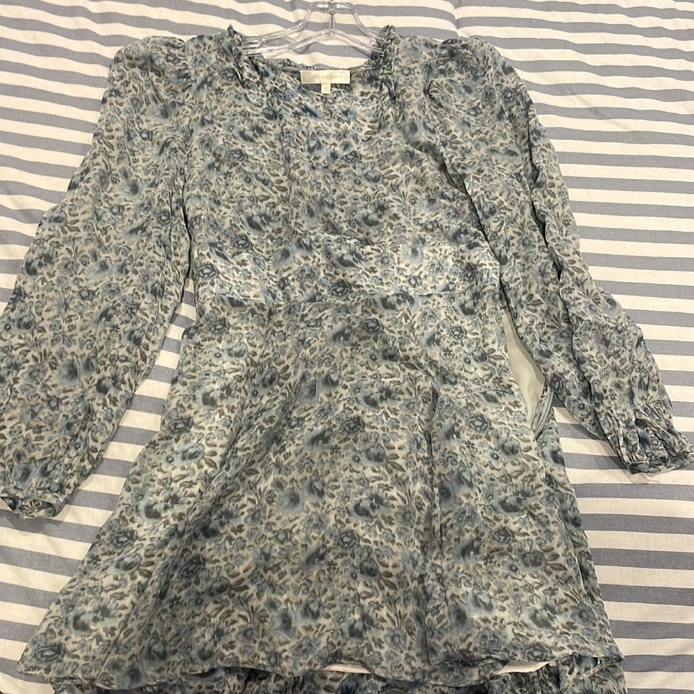 Love shack fancy long sleeve mini dress size 8